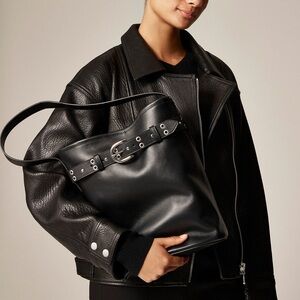 NWT J.CREW BERKELEY BELTED BUCKET BAG IN STUDDED LEATHER